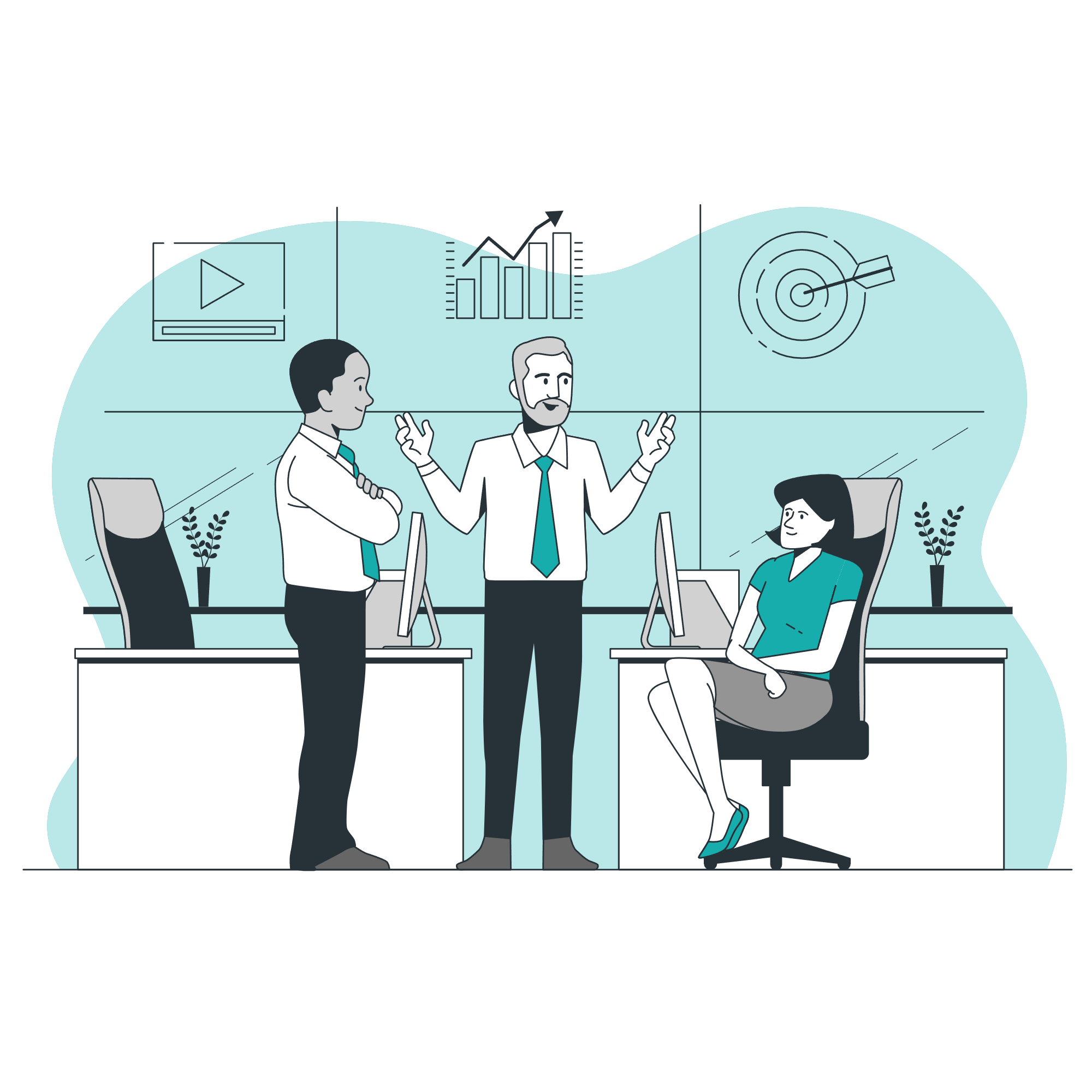 Illustration of financial success